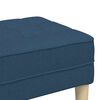 vidaXL Bank mit Kissen Blau 113 x 57 x 39 cm Stoff