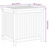 vidaXL Gartenbox 60x50x58 cm Massivholz Teak