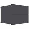 vidaXL Nachttisch Grau 40x30x30 cm Holzwerkstoff