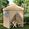 vidaXL Party-Zelt Beige 200 x 200 x 306 cm Oxford-Stoff