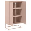 vidaXL Highboard Rosa 68,5x38,5x123,5 cm Stahl