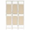 vidaXL 3-tlg. Raumteiler Creme 105x165 cm Stoff