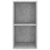vidaXL TV-Wandschrank Betongrau 37x37x72 cm Holzwerkstoff