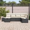 vidaXL Sofa Set mit Kissen 7 pcs Poly-Rattan