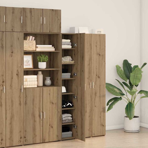 vidaXL Highboard 2 pcs Artisan-Eiche 30 x 42,5 x 185 cm