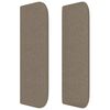 vidaXL Kopfteil mit Ohren Taupe 163x16x78/88 cm Stoff