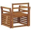 vidaXL Outdoor-Sofagarnitur Natur 75,5 x 63 x 73 cm Massivholz Akazie