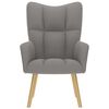 vidaXL Relaxsessel Taupe Stoff