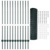 vidaXL Zaun und Pfosten Grün 1,2 x 25 m Stahl
