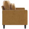 vidaXL 2-Sitzer-Sofa Braun 120 cm Samt