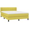 vidaXL Boxspringbett mit Matratze Gr&uuml;n 140x190 cm Stoff