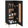 vidaXL Sideboard Schwarz 34,5x34x90 cm Holzwerkstoff