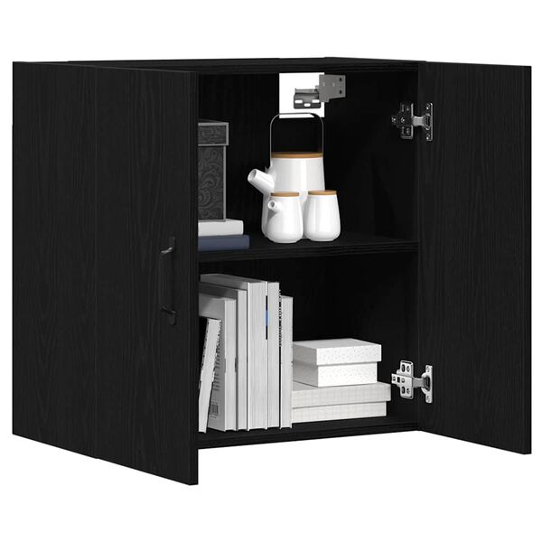 vidaXL Wandschrank Schwarze Eiche 60 x 31 x 60 cm Holzwerkstoff