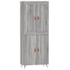 vidaXL Highboard Grau Sonoma 69,5x34x180 cm Holzwerkstoff