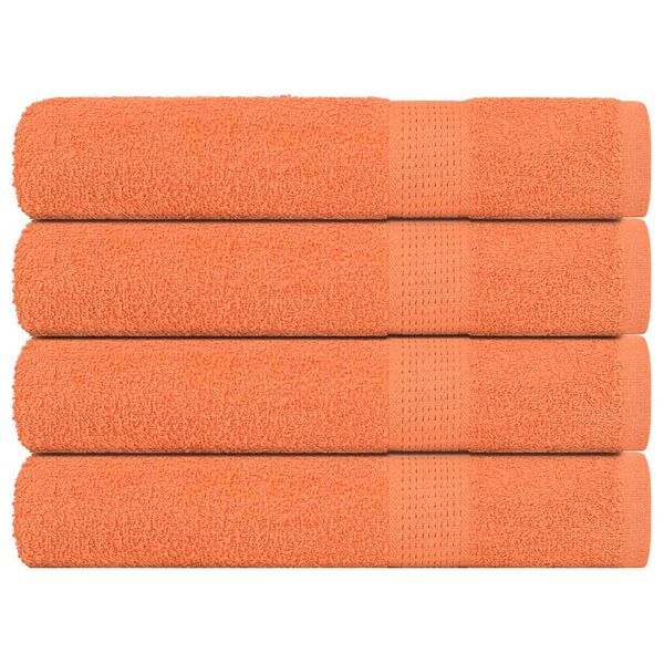 vidaXL Handt&uuml;cher FROGN 4 Stk. Orange 100x200 cm 360 g/m&sup2;