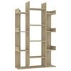 vidaXL B&uuml;cherregal Sonoma-Eiche 86x25,5x140 cm Holzwerkstoff
