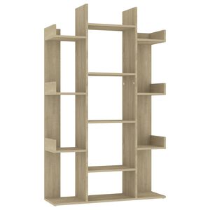 vidaXL B&uuml;cherregal Sonoma-Eiche 86x25,5x140 cm Holzwerkstoff