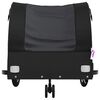 vidaXL Fahrradanhänger Schwarz 30 kg Eisen