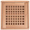vidaXL Wandschrank 42x18x42 cm Massivholz Nussbaum