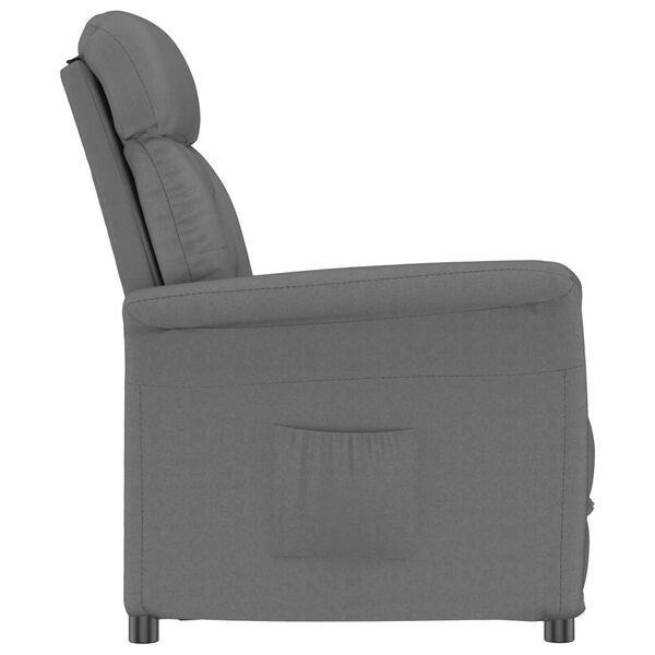 vidaXL Recliner Sessel Dunkelgrau Dunkelgrau 70.5 x 96.5 x 95 cm Stoff