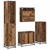 vidaXL Badezimmerm&ouml;bel Set mit Schubladen 4 pcs Altholz Holzwerkstoff