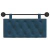 vidaXL H&auml;ngevorderseite Wandmontiert Blau 100 x 55 x 7 cm Samt
