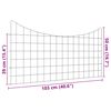 vidaXL Teichzaun Set 5 pcs Grün 100 x 50 cm Stahl