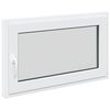 vidaXL Kellerfenster RISOR 100 x 60 cm PVC und Glas Wei&szlig;