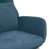 vidaXL Relaxsessel Blau Samt