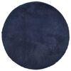 vidaXL Teppich Shaggy Hochflor NAVARRA Marineblau 120x120 cm Polyester