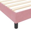 vidaXL Boxspringbett mit Kopfteil Rosa 200 x 200 cm Samt