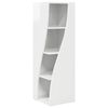 vidaXL Eckschrank Hochglanz Wei&szlig; 32x32x102cm Holzwerkstoff