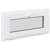 vidaXL Kellerfenster RISOR 80 x 40 cm PVC und Glas Wei&szlig;