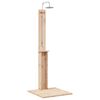 vidaXL Gartendusche 206 cm Massivholz Kiefer und Edelstahl Natur