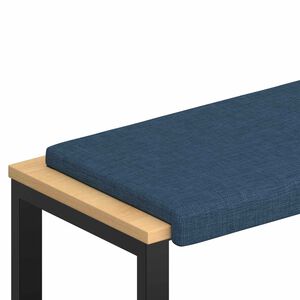 vidaXL Bankkissen Stoff Blau Tiefe 35 cm