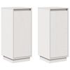 vidaXL Sideboards 2 Stk. Wei&szlig; 31,5x34x75 cm Massivholz Kiefer
