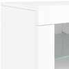vidaXL Sideboard mit LED-Leuchten Wei&szlig; 181,5x37x67 cm