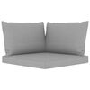 vidaXL 8-tlg. Garten-Lounge-Set mit Kissen in Grau