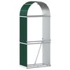 vidaXL Kaminholzunterstand Gr&uuml;n 80x45x190 cm Verzinkter Stahl