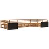 vidaXL Outdoor-Sofagarnitur 7 pcs Natur