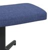 vidaXL Relaxsessel mit Hocker Blau Stoff