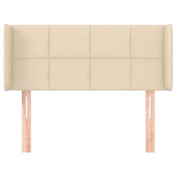 vidaXL Kopfteil mit Ohren Creme 83x16x78/88 cm Stoff