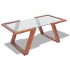 vidaXL Couchtisch Massivholz Akazie Braun 100x50x40 cm