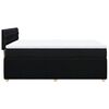 vidaXL Boxspringbett mit Matratze Schwarz 160x200 cm Stoff
