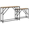 vidaXL Konsolentisch 2 pcs Artisan-Eiche 100 x 28 x 75 cm