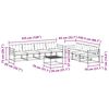 vidaXL Outdoor-Sofagarnitur mit Kissen 8 pcs Nat&uuml;rlich und Schwarz