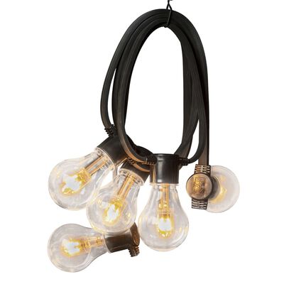 KONSTSMIDE Party-Lichterkette mit 10 Lampen Gummi Extra-Warm