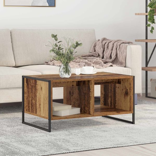 vidaXL Couchtisch Altholz 80 x 50 x 40 cm Holzwerkstoff