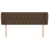 vidaXL Kopfteil mit Ohren Dunkelbraun 147x23x78/88 cm Stoff