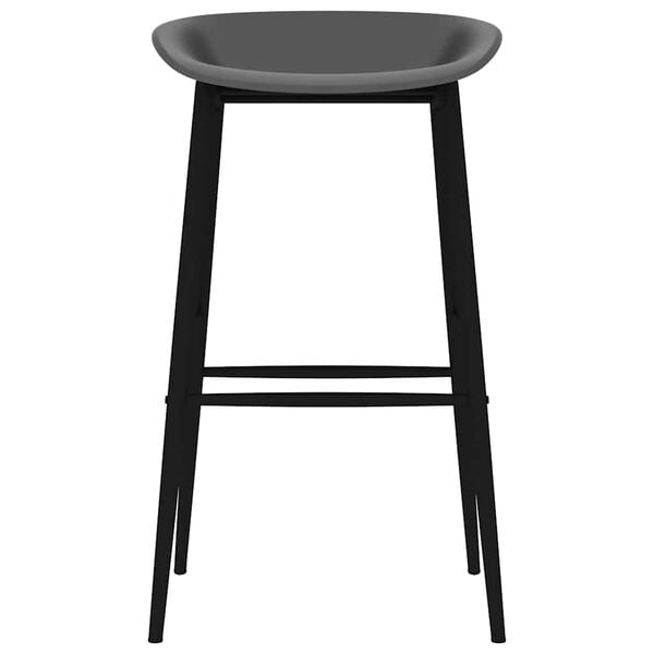 vidaXL Barhocker 4 Stk. Grau